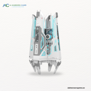 Alseye Star Ark Full Tower Gaming PC Case With LCD Screen - White