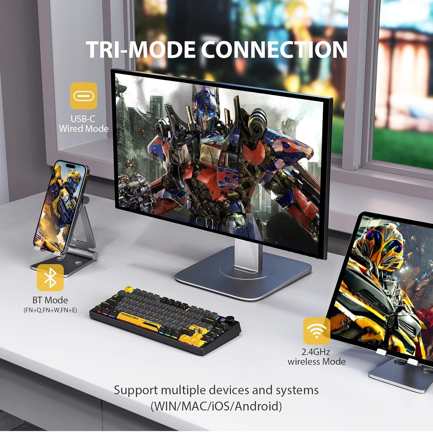 Transformers GK03 Mechanical Keyboard Wireless