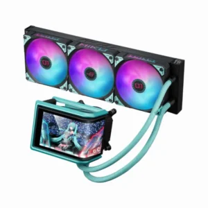 ASUS ROG RYUO IV 360 ARGB Hatsune Miku Edition Liquid CPU Cooler, 6.67" AMOLED Display, 360mm Radiator, 3x 120mm MF-12C aRGB Fans, 2650 RPM Speed, 71.44 CFM Fan Airflow | 90RC01P1-B0EAY0