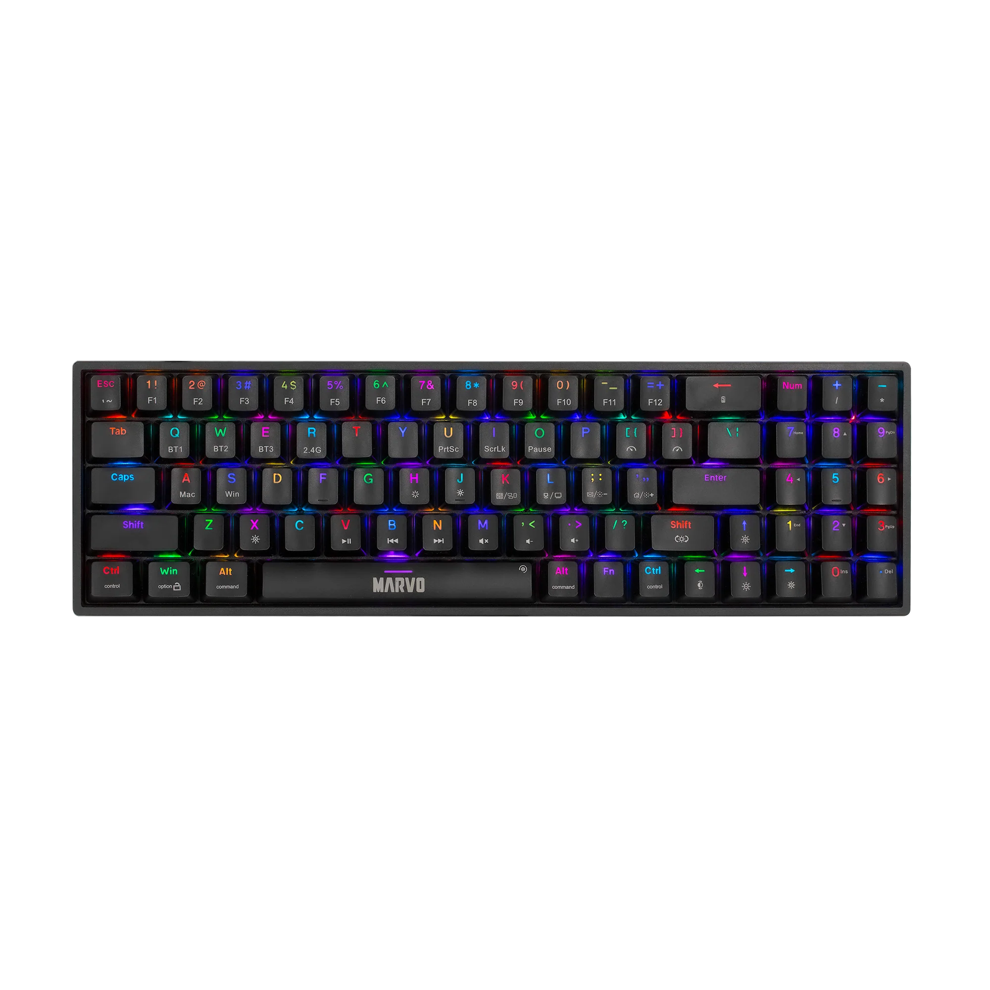 marvo KG956W Shogo 78W tri-modes wired, 2.4G and BT mechanical keyboard
