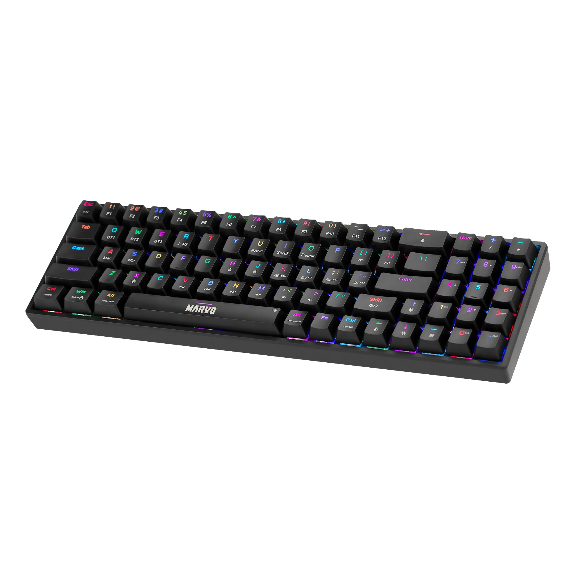 marvo KG956W Shogo 78W tri-modes wired, 2.4G and BT mechanical keyboard