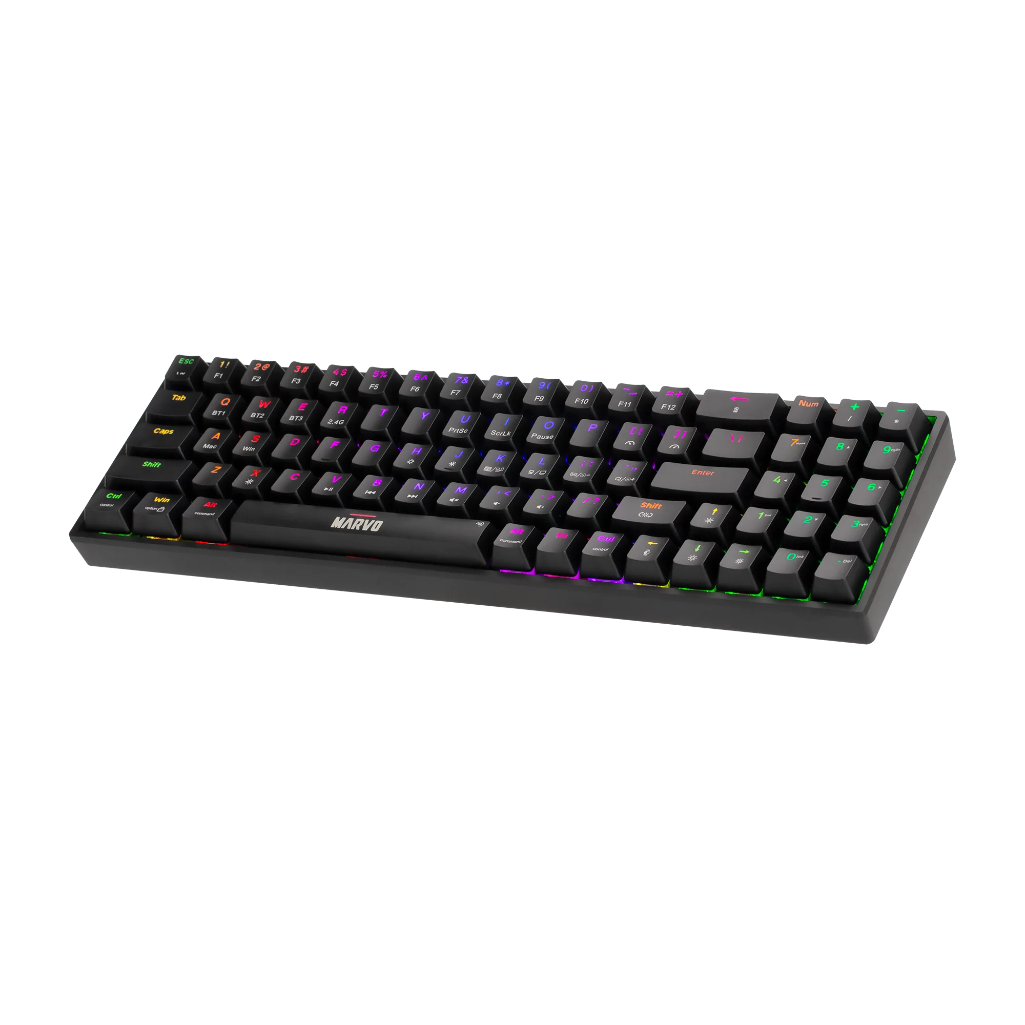 marvo KG956W Shogo 78W tri-modes wired, 2.4G and BT mechanical keyboard