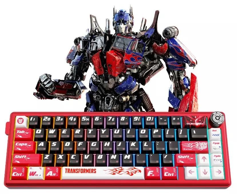 Buy the Transformers TF-GK02 Optimus Prime Mechanical Keyboard Red in UAE from a trusted gaming store with fast delivery and best price.