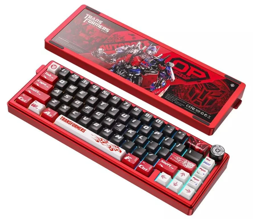 Buy the Transformers TF-GK02 Optimus Prime Mechanical Keyboard Red in UAE from a trusted gaming store with fast delivery and best price.
