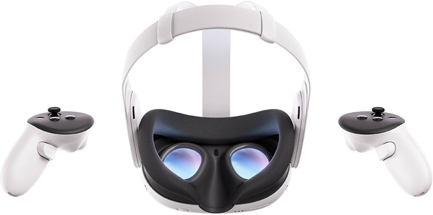 Specifications for Meta Quest 3 Advanced VR Headset, 2064x2208 Resolution Per Eye, 512GB Storage, Ring-Free Touch Plus Controllers, Adjustable Strap,TruTouch Haptic Feedback, 3D Spatial Audio, White | 899-00583-01 General Brand Meta