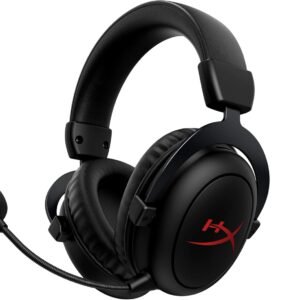 Shop HyperX Cloud Core Wireless at Al Mansoora Games. Features DTS Headphone:X Spatial Audio, 20-hour battery, and signature HyperX comfort.