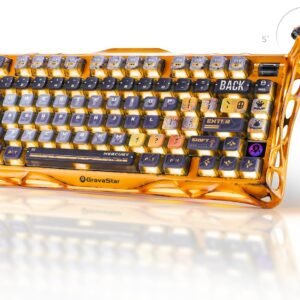 GravaStar Mercury K1 Pro: Wireless Mechanical Gaming Keyboard- al mansoora games