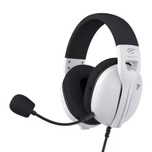 HAVIT 3.5mm wired gaming headphones with noise-cancelling microphone for PC, PS5, and Xbox consoles.