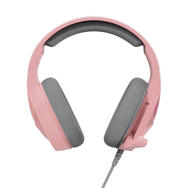 Marvo TACTIC 40 headphones with microphone, wire, pink, 2.0, backlighted, USB 5 Marvo TACTIC 40 headphones with microphone, wire, pink, 2.0, backlighted, USB - Image 5