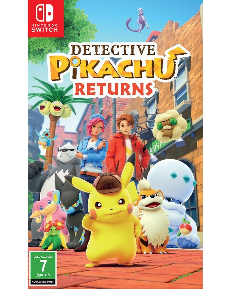 Buy Detective Pikachu Returns PEGI Edition for Switch in UAE. Solve Ryme City cases! In stock at Al Mansoora Games Abu Dhabi.