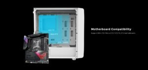 AI PRO ATX Mid-Tower Gaming PC Case with Tempered Glass Side Panel, ARGB Halo Front Panel & Type-C Front I/O 11 AI PRO 5