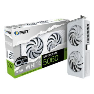 Palit GeForce RTX™ 5060 Dual OC White 8GB GDDR7 Graphics Card