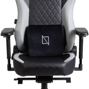Navodesk APEX Cloud Leather Ergonomic Gaming Chair, 155° Reclining High Back Chair, 4D Metal Armrest, Magnetic Memory Foam Headrest, Lumbar Support, 60mm Castors, Jet Black |