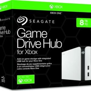Buy the Seagate Game Drive Hub for Xbox One 8TB external hard drive with dual USB ports. Official Xbox licensed storage featuring USB 3.0 connectivity, plug-and-play installation, and massive game storage capacity.