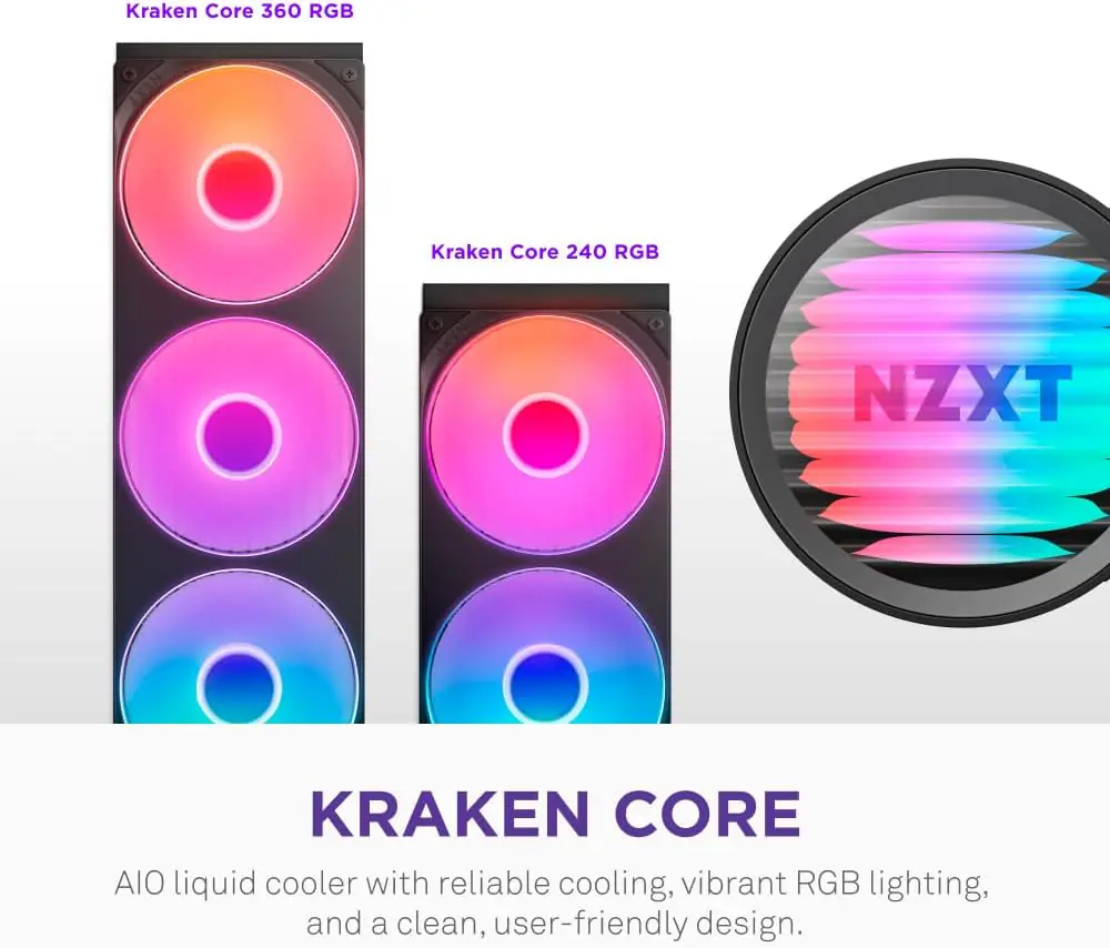 NZXT Kraken Core 360 RGB — AIO Liquid CPU Cooler 3 NZXT Kraken Core 360 RGB — AIO Liquid CPU Cooler - Image 3