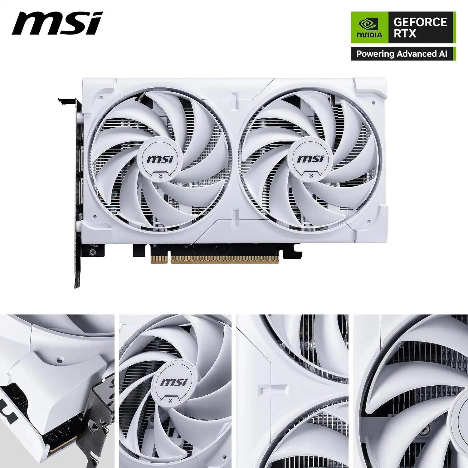 MSI GeForce RTX 5060 8G VENTUS 2X OC WHITE — Graphics Card - Image 2