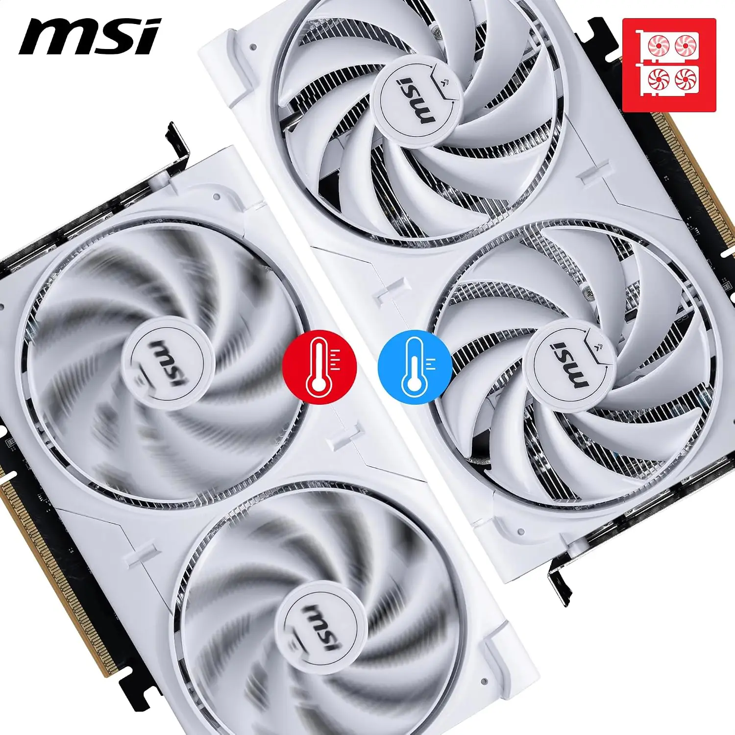 MSI GeForce RTX 5060 8G VENTUS 2X OC WHITE — Graphics Card - Image 3