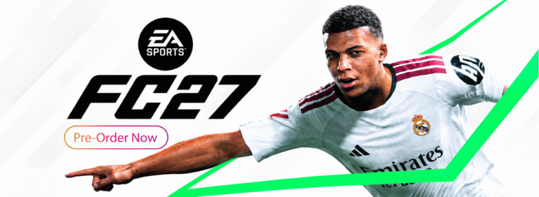 EA Sports FC 27 PS5 disc case, Standard Edition, Kylian Mbappé cover- pre oreder now poster