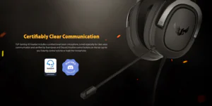 ASUS TUF Gaming H3 black and red stereo gaming headset retail box, PS5 support