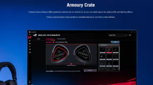 ASUS ROG Delta S Animate gaming headset box with AniMe Matrix LED display, black