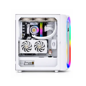 Gaming PC UAE, RTX 5060 Gaming PC, Intel i5-12400F PC, White Gaming PC, RGB Gaming PC, RTX 5060 8GB, Al Mansoora Games, Custom Gaming PC, 16GB RAM Gaming PC, 1TB NVMe Gaming PC