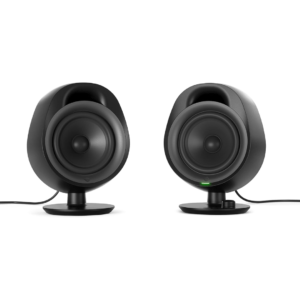 SteelSeries Arena 3 2.0 gaming speakers. Massive 4" drivers, 150W RMS, Bluetooth & wired 3.5mm, on-speaker controls, tiltable stands. From the makers of Arctis. Shop UAE.