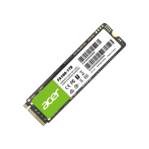 Acer FA100 1TB PCIe Gen3 M.2 NVMe SSD retail packaging, green box