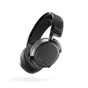 SteelSeries Arctis Pro Wireless gaming headset box with OLED base station, black