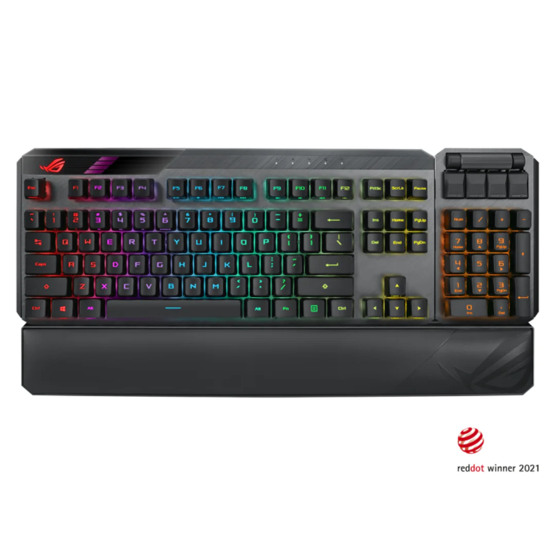 ASUS ROG Claymore II wireless mechanical keyboard box, black, RX Red switches, RGB