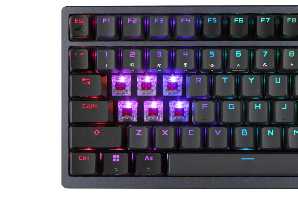 ASUS ROG Azoth — 75% Wireless Mechanical Gaming Keyboard (NX Red) - Image 9