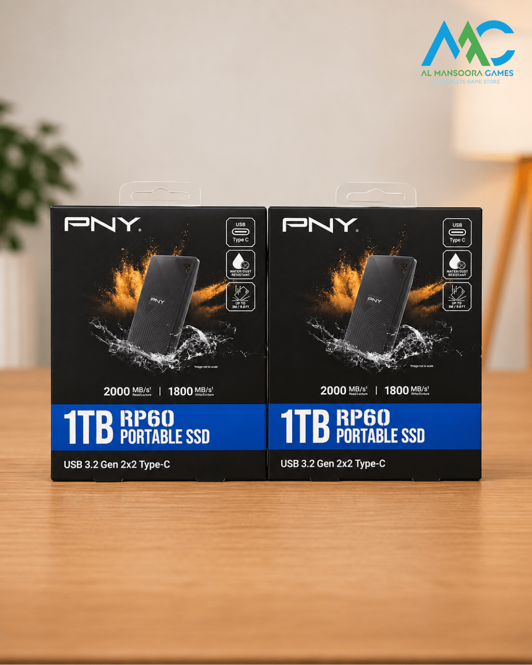 PNY RP60 1TB Portable SSD — USB 3.2 Gen 2x2 Type-C 4 PNY RP60 1TB Portable SSD — USB 3.2 Gen 2x2 Type-C - Image 4