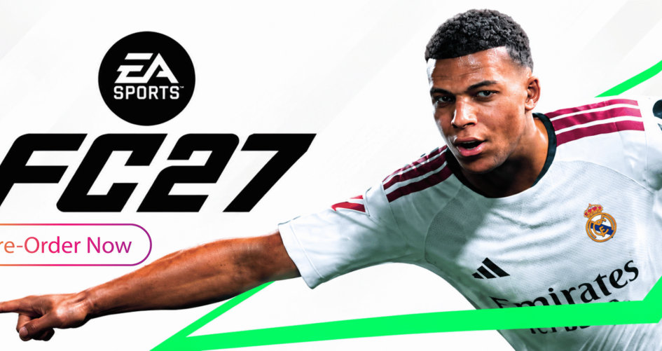 EA Sports FC 27 PS5 disc case, Standard Edition, Kylian Mbappé cover- pre oreder now poster